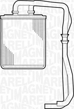 Magneti Marelli 350218309000 - Теплообменник, отопление салона abcparts.ee