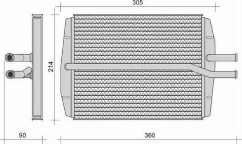Magneti Marelli 350218256000 - Теплообменник, отопление салона abcparts.ee