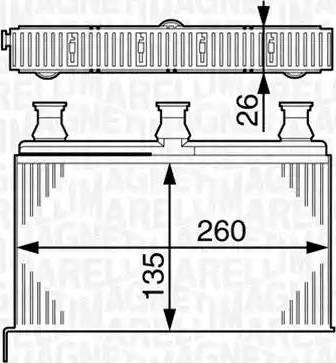 Magneti Marelli 350218281000 - Теплообменник, отопление салона abcparts.ee