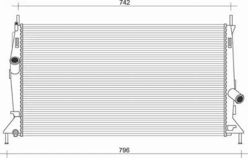 Magneti Marelli 350213922000 - Радиатор, охлаждение двигателя abcparts.ee