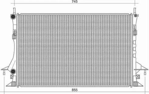 Magneti Marelli 350213113500 - Радиатор, охлаждение двигателя abcparts.ee