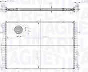 Magneti Marelli 350213217400 - Радиатор, охлаждение двигателя abcparts.ee