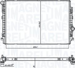 Magneti Marelli 350213220200 - Радиатор, охлаждение двигателя abcparts.ee