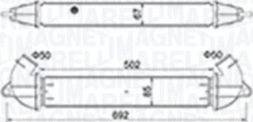 Magneti Marelli 351319204610 - Интеркулер, теплообменник турбины abcparts.ee