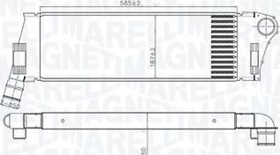 Magneti Marelli 351319206240 - Интеркулер, теплообменник турбины abcparts.ee