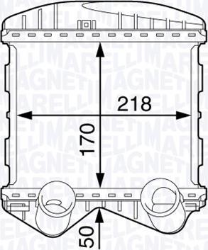 Magneti Marelli 351319202340 - Интеркулер, теплообменник турбины abcparts.ee