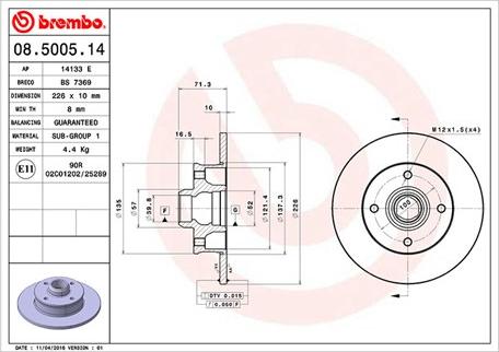 Magneti Marelli 360406048300 - Тормозной диск abcparts.ee