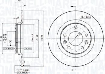Magneti Marelli 360406060401 - Тормозной диск abcparts.ee