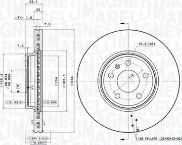 Magneti Marelli 360406081401 - Тормозной диск abcparts.ee