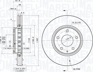 Magneti Marelli 360406193401 - Тормозной диск abcparts.ee