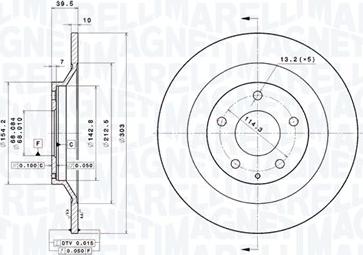 Magneti Marelli 360406139401 - Тормозной диск abcparts.ee