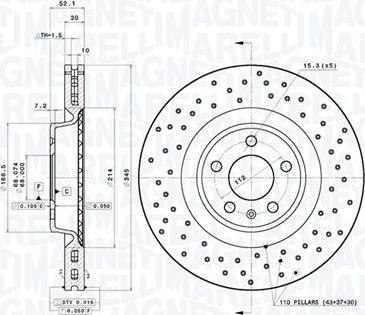Magneti Marelli 360406214502 - Тормозной диск abcparts.ee