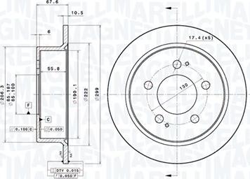 Magneti Marelli 360406217701 - Тормозной диск abcparts.ee