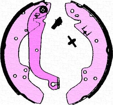 Magneti Marelli 360219196295 - Тормозные башмаки, барабанные abcparts.ee