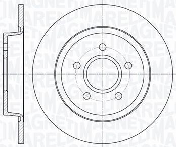 Magneti Marelli 361302040109 - Тормозной диск abcparts.ee