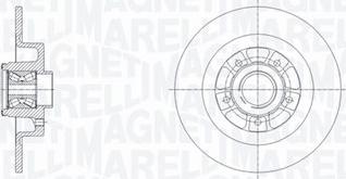 Magneti Marelli 361302040828 - Тормозной диск abcparts.ee