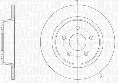 Magneti Marelli 361302040371 - Тормозной диск abcparts.ee