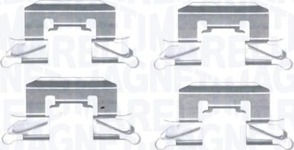 Magneti Marelli 363915110084 - Комплектующие для колодок дискового тормоза abcparts.ee