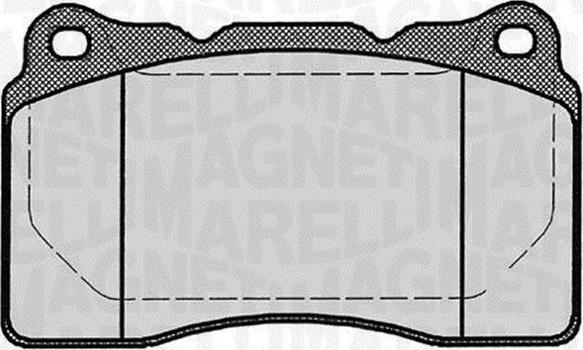 Magneti Marelli 363916060499 - Тормозные колодки, дисковые, комплект abcparts.ee
