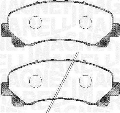 Magneti Marelli 363916060449 - Тормозные колодки, дисковые, комплект abcparts.ee