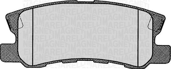 Magneti Marelli 363916060445 - Тормозные колодки, дисковые, комплект abcparts.ee