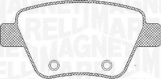 Magneti Marelli 363916060441 - Тормозные колодки, дисковые, комплект abcparts.ee