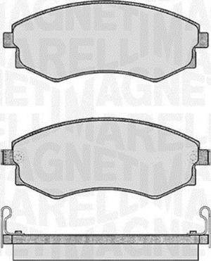 Magneti Marelli 363916060467 - Тормозные колодки, дисковые, комплект abcparts.ee