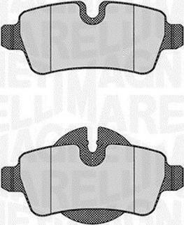 Magneti Marelli 363916060626 - Тормозные колодки, дисковые, комплект abcparts.ee