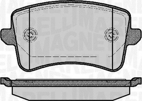 Magneti Marelli 363916060141 - Тормозные колодки, дисковые, комплект abcparts.ee