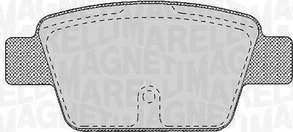 Magneti Marelli 363916060125 - Тормозные колодки, дисковые, комплект abcparts.ee