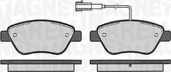 Magneti Marelli 363916060126 - Тормозные колодки, дисковые, комплект abcparts.ee
