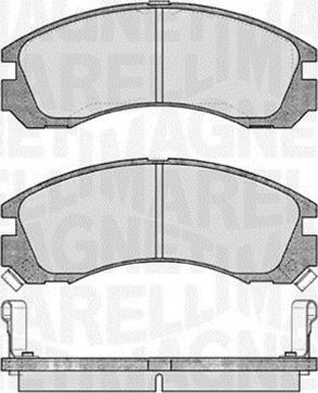 Magneti Marelli 363916060339 - Тормозные колодки, дисковые, комплект abcparts.ee