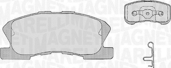Magneti Marelli 363916060209 - Тормозные колодки, дисковые, комплект abcparts.ee