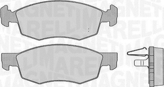 Magneti Marelli 363916060227 - Тормозные колодки, дисковые, комплект abcparts.ee