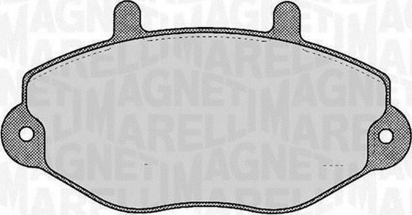 Magneti Marelli 363916060270 - Тормозные колодки, дисковые, комплект abcparts.ee