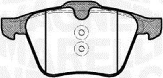 Magneti Marelli 363916060797 - Тормозные колодки, дисковые, комплект abcparts.ee