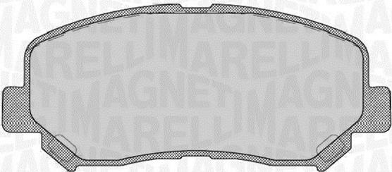 Magneti Marelli 363916060710 - Тормозные колодки, дисковые, комплект abcparts.ee