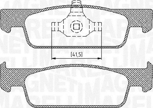 Magneti Marelli 363916060717 - Тормозные колодки, дисковые, комплект abcparts.ee