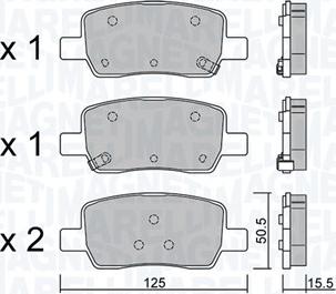 Magneti Marelli 363916061466 - Тормозные колодки, дисковые, комплект abcparts.ee