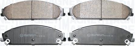 Magneti Marelli 363916061412 - Тормозные колодки, дисковые, комплект abcparts.ee