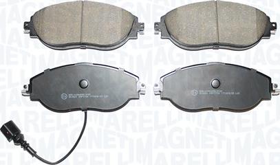 Magneti Marelli 363916061168 - Тормозные колодки, дисковые, комплект abcparts.ee