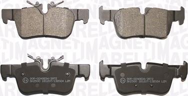 Magneti Marelli 363916061180 - Тормозные колодки, дисковые, комплект abcparts.ee