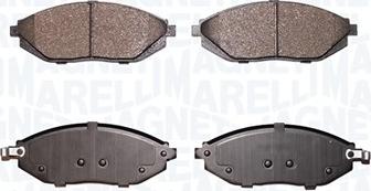 Magneti Marelli 363916061120 - Тормозные колодки, дисковые, комплект abcparts.ee