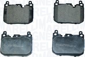 Magneti Marelli 363916061355 - Тормозные колодки, дисковые, комплект abcparts.ee