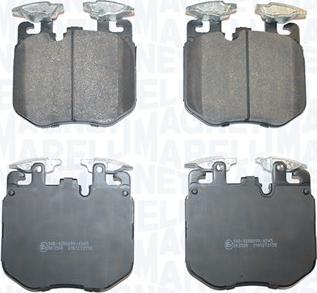 Magneti Marelli 363916061308 - Тормозные колодки, дисковые, комплект abcparts.ee