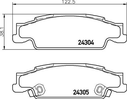 Magneti Marelli 363700409007 - Тормозные колодки, дисковые, комплект abcparts.ee