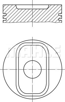 MAHLE 640 PI 00117 000 - Kolvid abcparts.ee