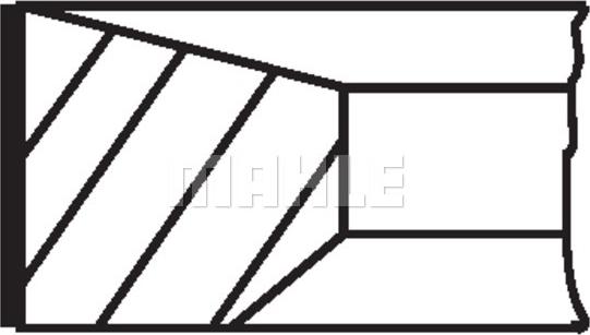 MAHLE 607 44 V0 - Комплект поршневых колец abcparts.ee