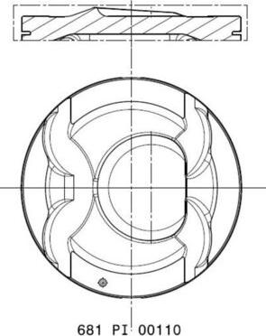 MAHLE 681 PI 00110 002 - Поршень abcparts.ee