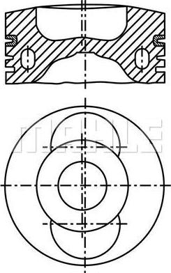 MAHLE 099 92 00 - Поршень abcparts.ee